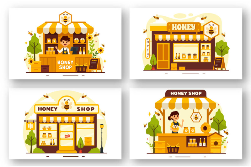 12-honey-store-illustration