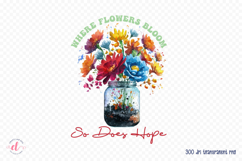 flower-quote-sublimation-design-png