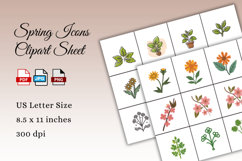 spring-floral-icon-clipart-sticker-sheet