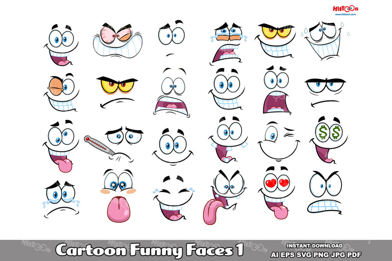 cartoon-funny-faces-clipart-1