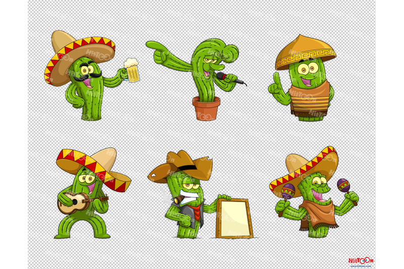 cactus-cartoon-clipart-set-2