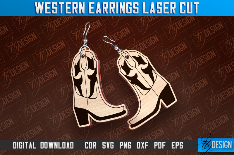 western-earrings-laser-cut-accessories-laser-cut-design-cnc-files