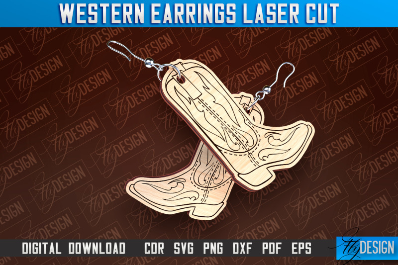 western-earrings-laser-cut-accessories-laser-cut-design-cnc-files