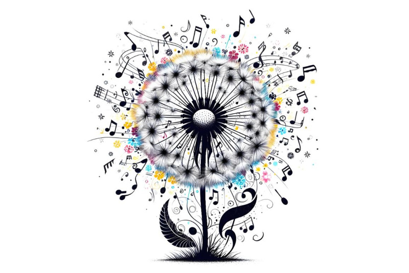 music-dandelion-flower