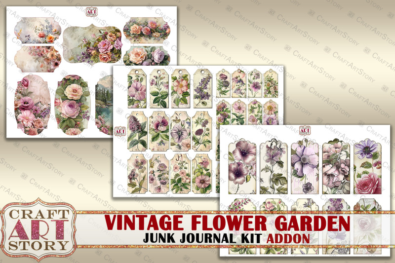 vintage-flower-garden-junk-journal-kit-addon-scrapbook