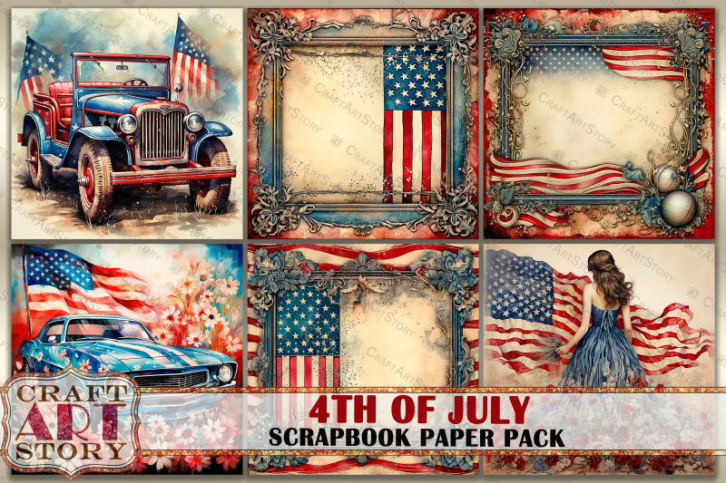 vintage-4th-of-july-journal-scrapbook-paper-pack-8x8