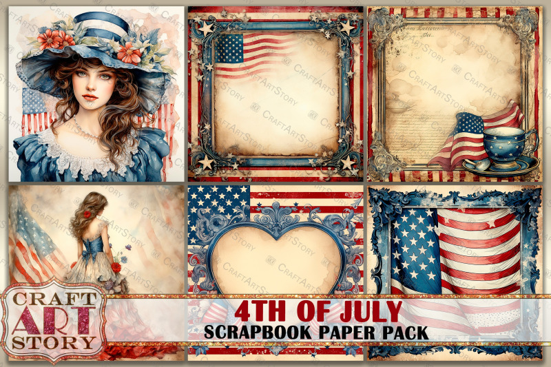 vintage-4th-of-july-journal-scrapbook-paper-pack-8x8