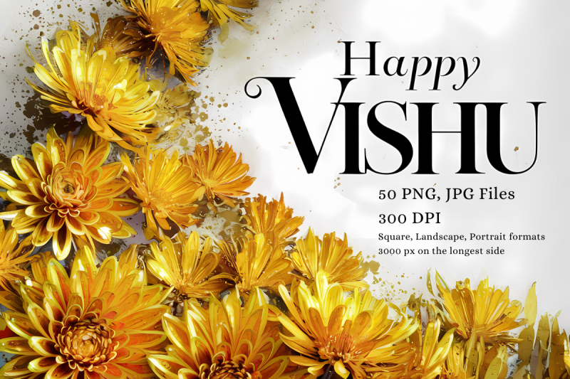 yellow-florals-digital-graphic-images