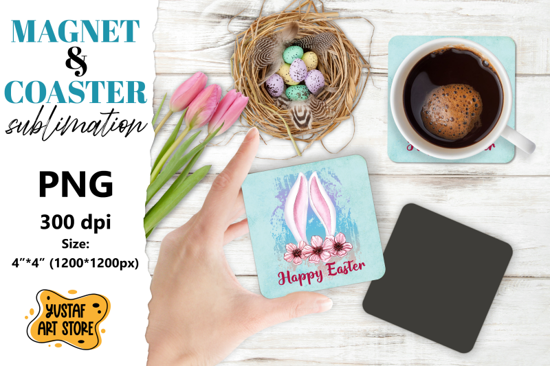 easter-magnet-sublimation-easter-coaster-png-happy-easter