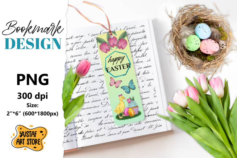 happy-easter-bookmark-printable-easter-duck-bookmark