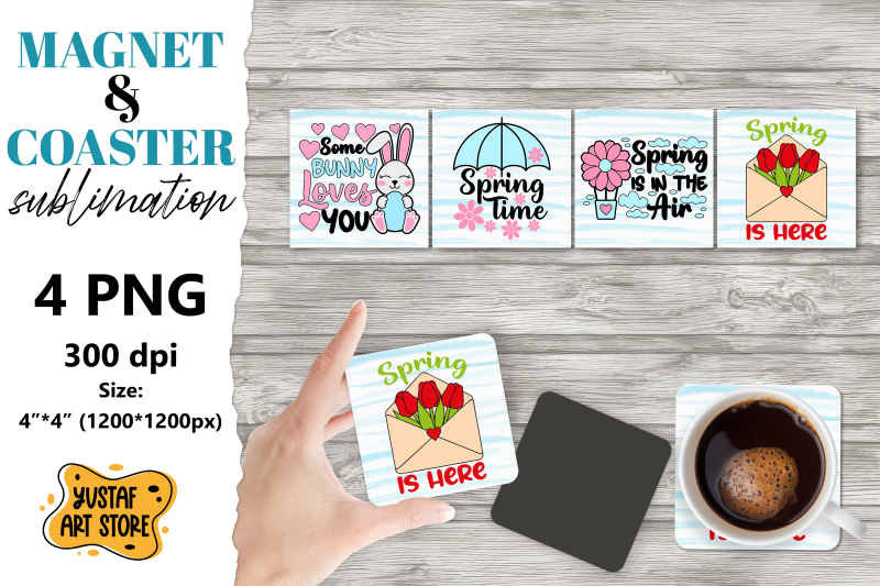 spring-magnet-sublimation-spring-coaster-png-spring-4-design