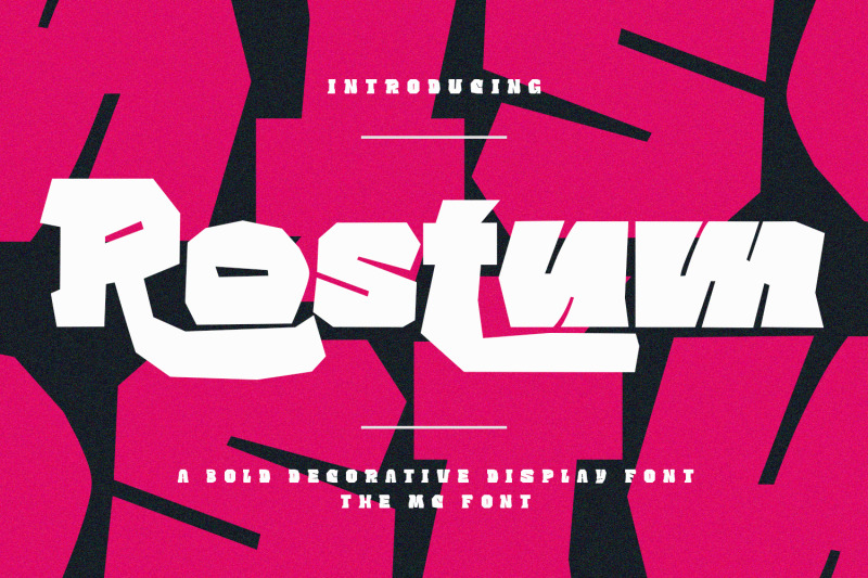 rostum-bold-decorative-display-font