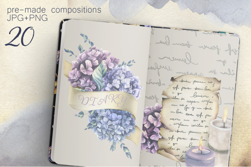 vintage-writing-watercolor-clipart