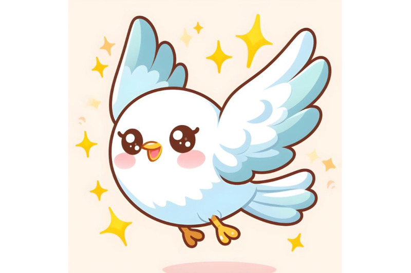 cute-white-flying-bird