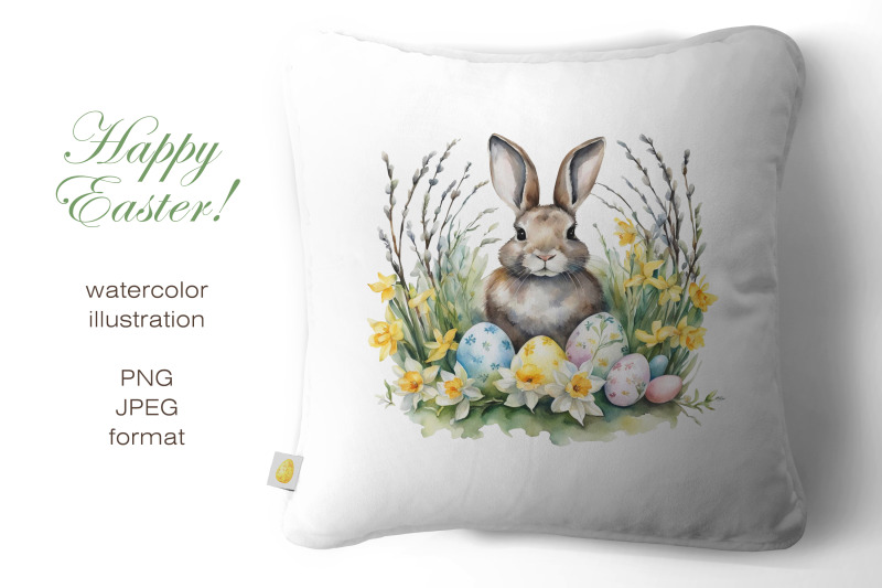 easter-bunny-greeting-card-easter-watercolor-clipart-illustration