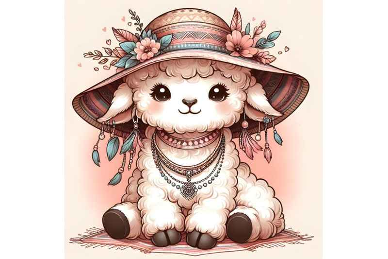 cute-baby-sheep-wearing-a-hat