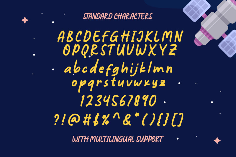 space-explorers-handwritten-font
