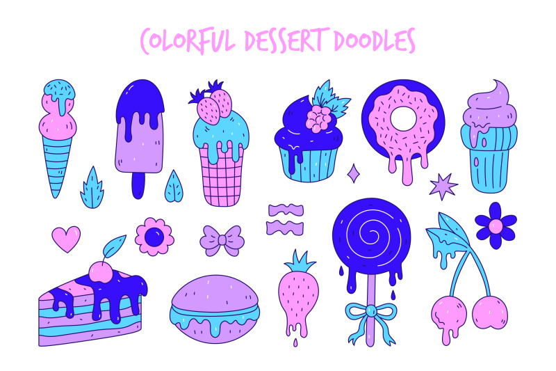 melting-sweet-food-90s-doodles