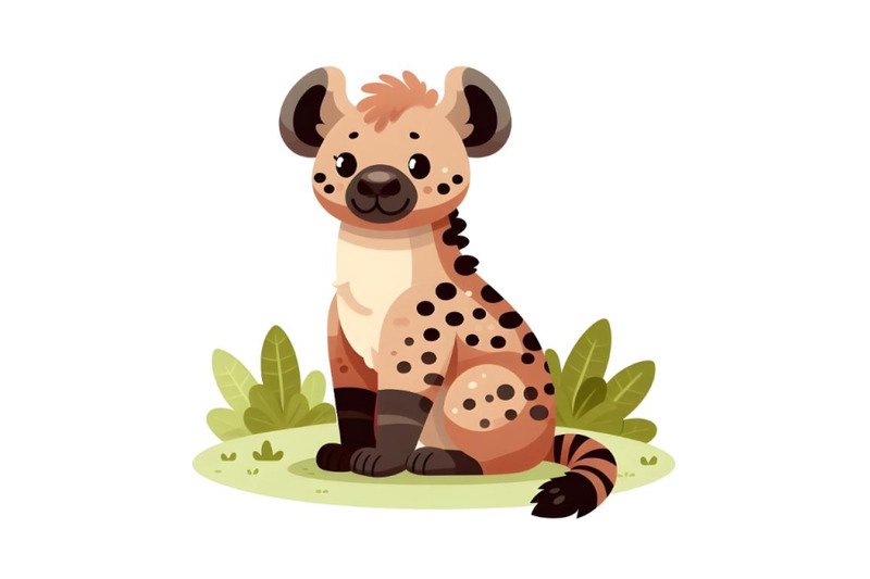 adorable-hyena-sitting