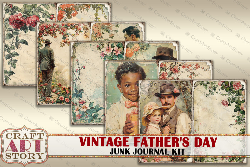 vintage-fathers-day-junk-journal-pages-dad-journal