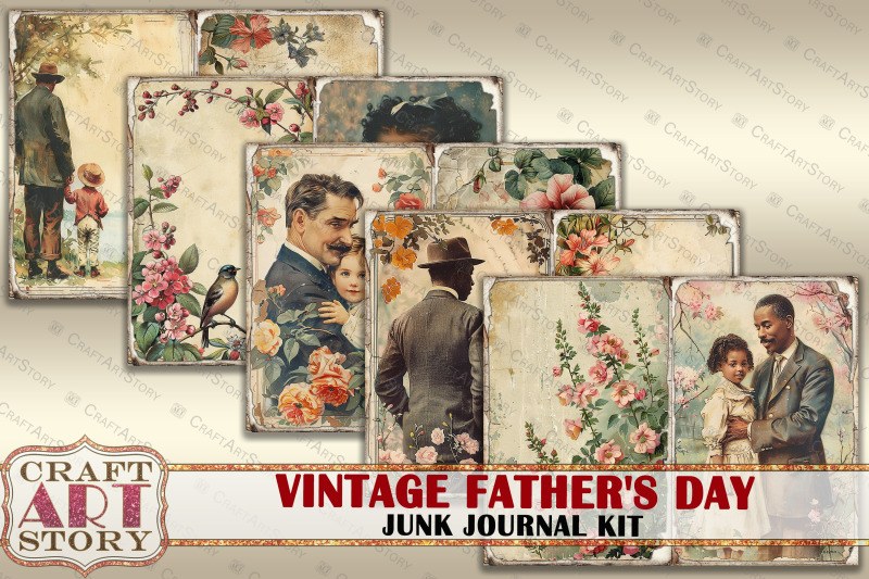 vintage-fathers-day-junk-journal-pages-dad-journal