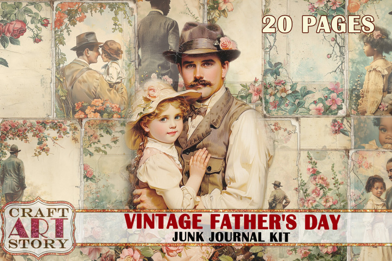 vintage-fathers-day-junk-journal-pages-dad-journal