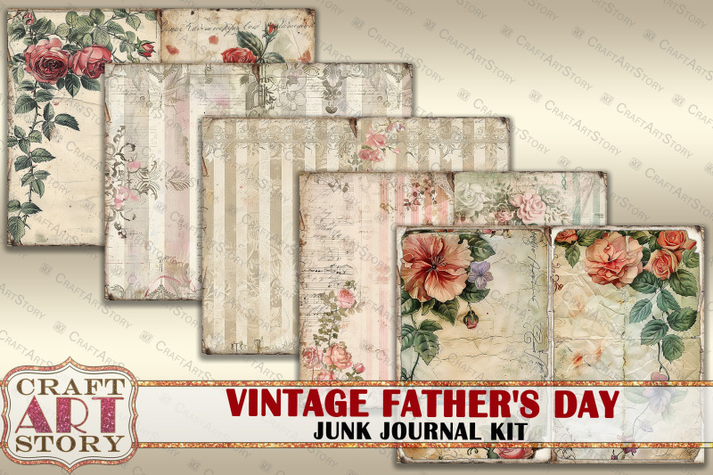 vintage-fathers-day-junk-journal-pages-dad-journal