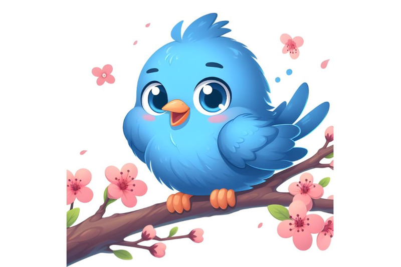 adorable-cartoon-blue-bird