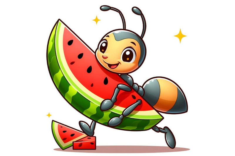 ant-carrying-a-picece-of-watermelon