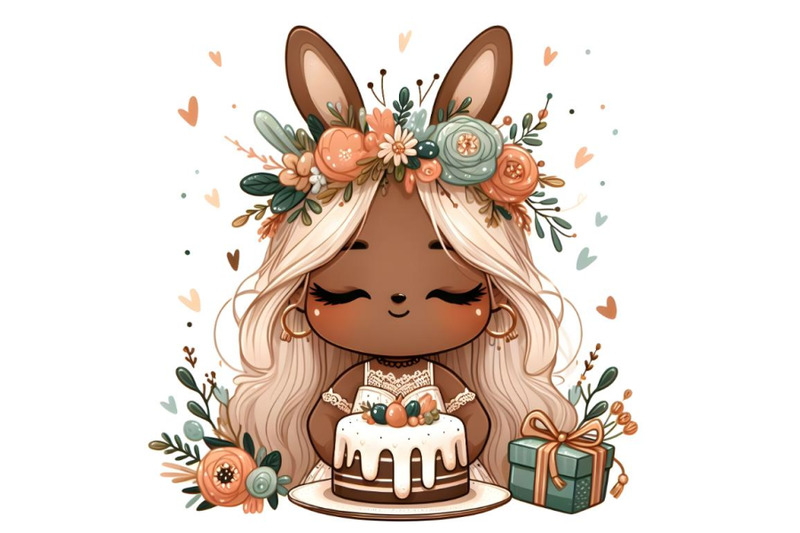 cute-little-bunny-girl-with-cake