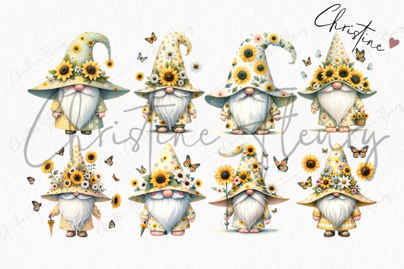 sunflower-gnomes-clipart