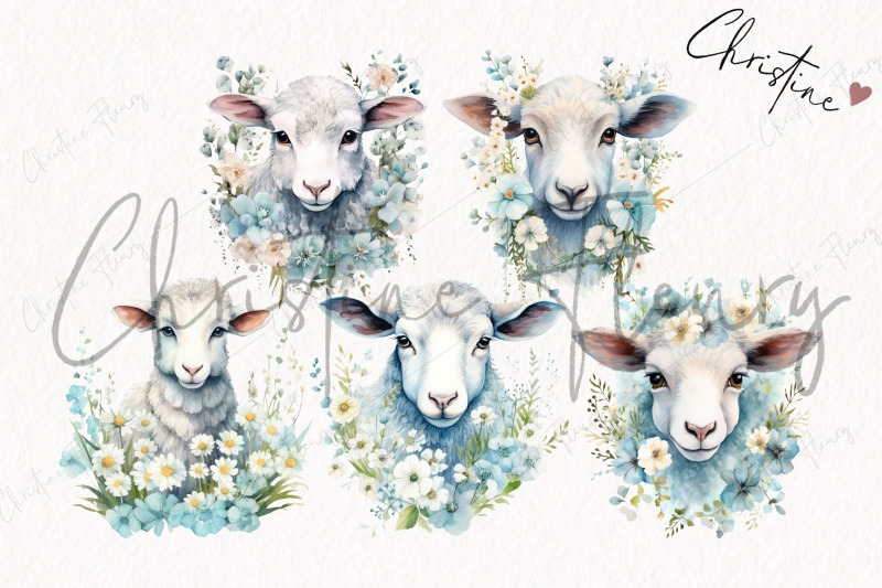 blue-daisy-sheep-clipart