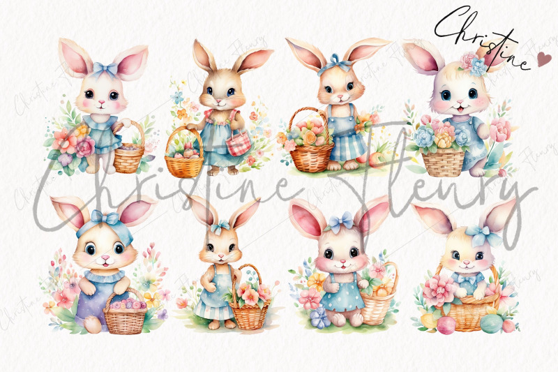 spring-bunnies-amp-baskets-clipart