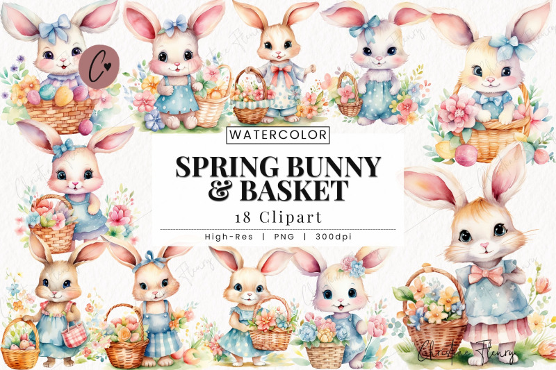 spring-bunnies-amp-baskets-clipart