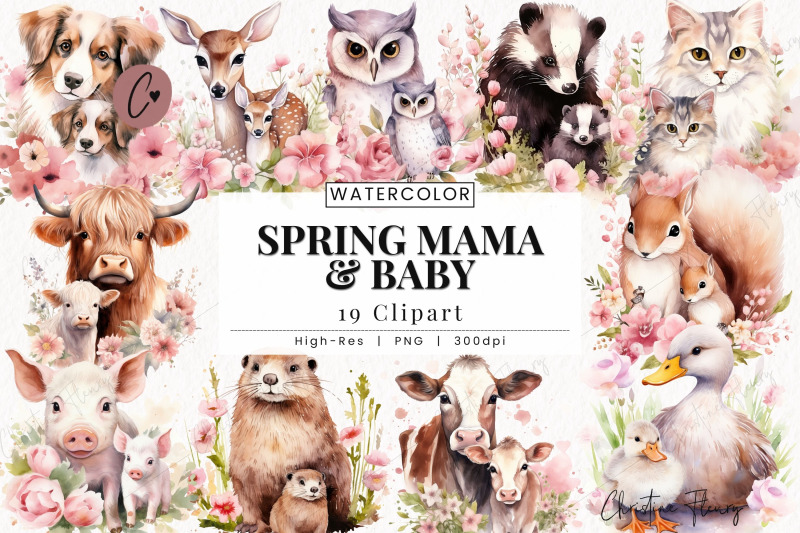 watercolor-spring-mama-and-baby-clipart