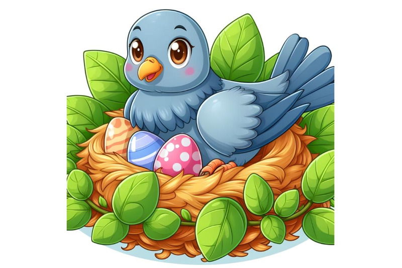 pigeon-in-nest-sitting-on-eggs