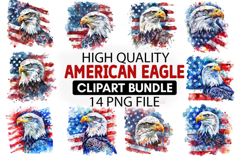 american-eagle-clipart-bundle