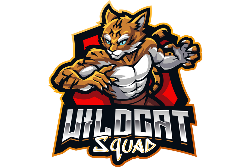 wildcat-squad-esport-mascot-logo-design