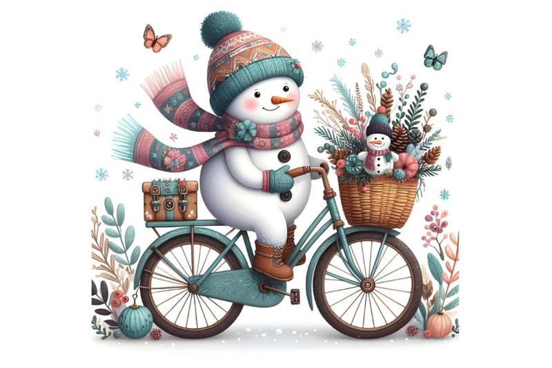 little-snowman-riding-cycle