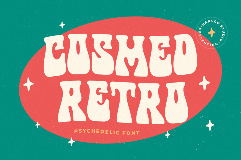 cosmed-retro-psychedelic-font