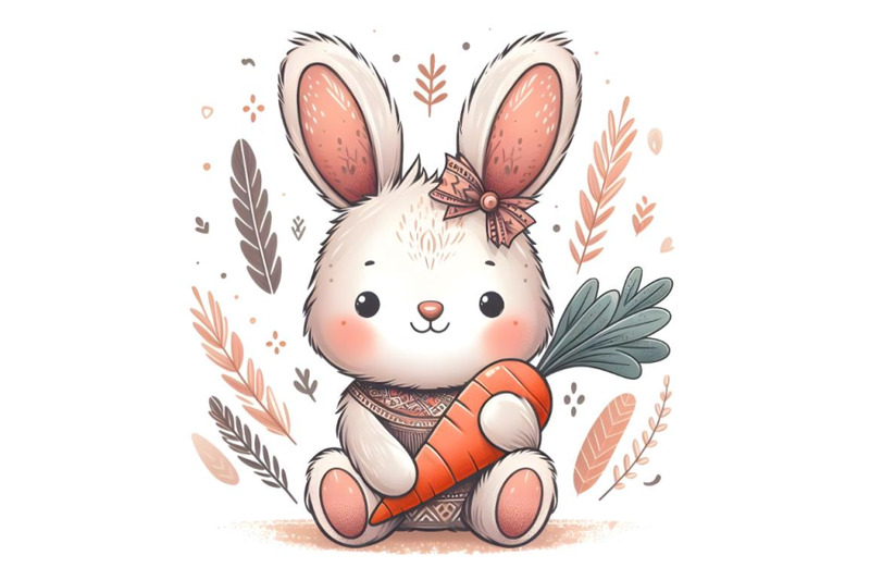 cute-cartoon-teddy-hare-with-carrot