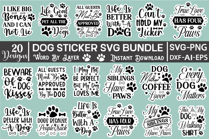 dog-sticker-svg-bundle