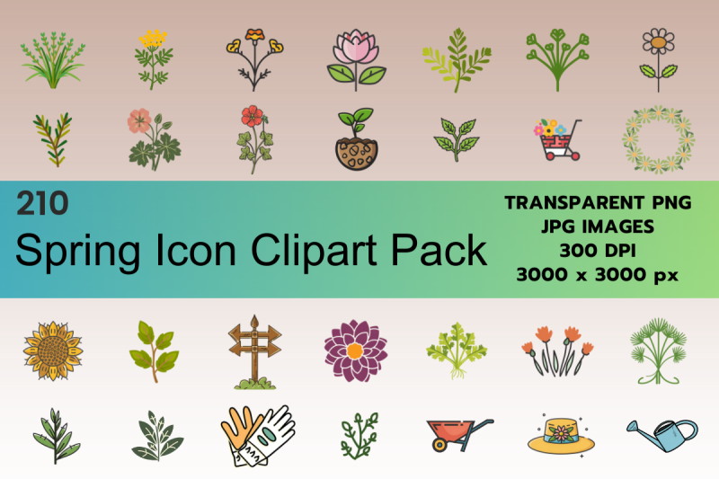 spring-icons-clipart-bundle