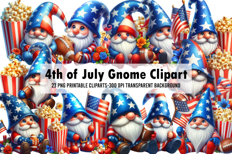 4th-of-july-gnome-sublimation-clipart