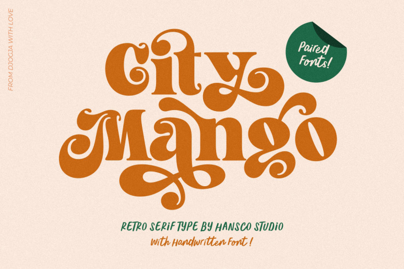 city-mango-aesthetic-font