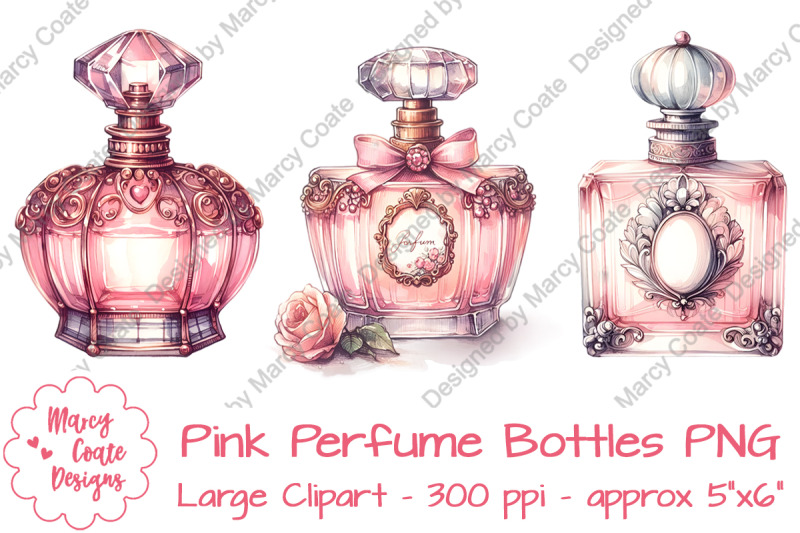 pink-perfume-bottles-large-clipart-set-png