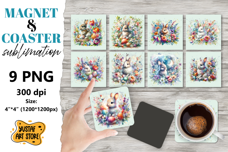 easter-magnet-sublimation-easter-coaster-sublimation-bundle