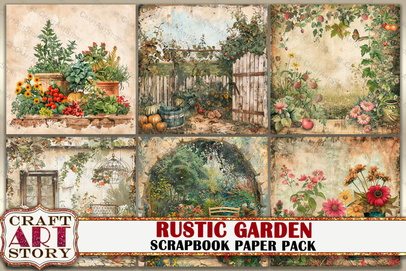 vintage-rustic-garden-journal-scrapbook-paper-pack-8x8