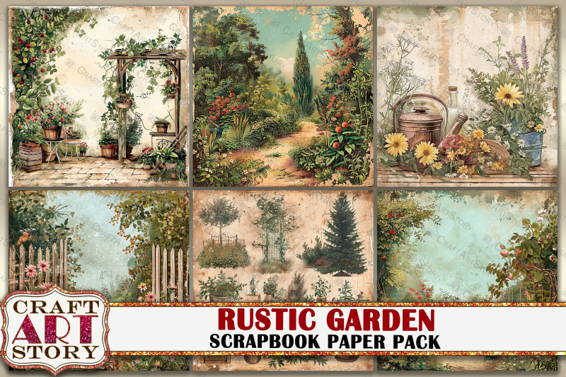 vintage-rustic-garden-journal-scrapbook-paper-pack-8x8