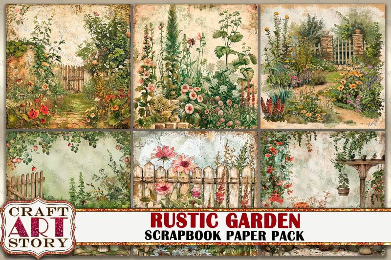 vintage-rustic-garden-journal-scrapbook-paper-pack-8x8